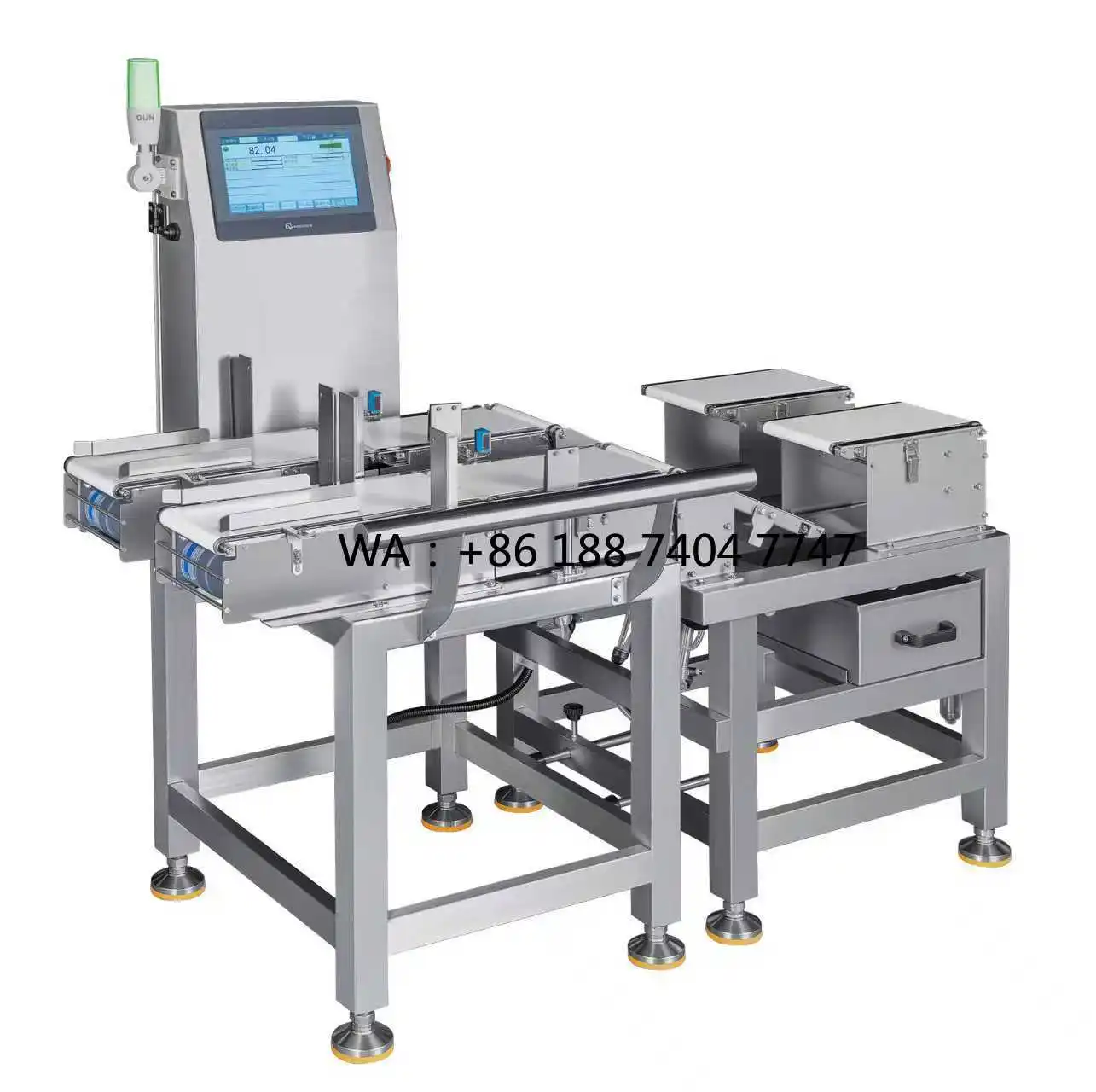 

Dual-Lane Checkweigher with Sinking Rejection for Dough, Bread, Biscuits, Waffle, Baking Industry