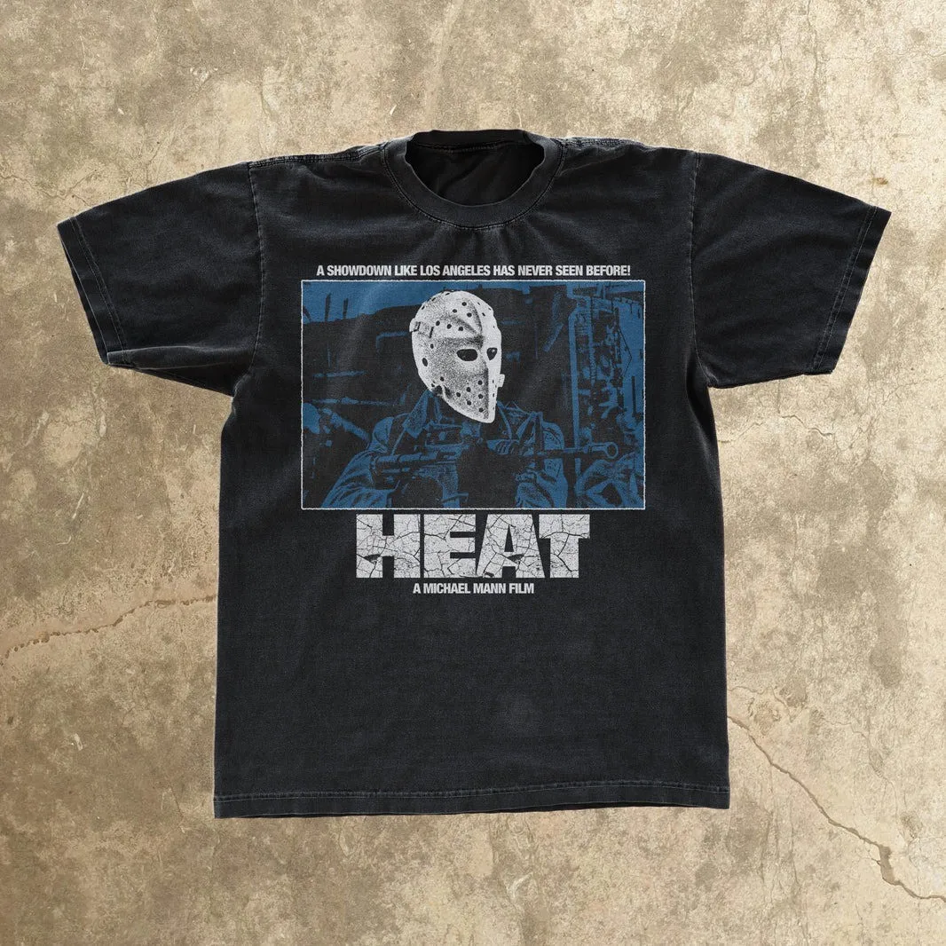 تي شيرت HEAT PROMO Classic Heist Movie للجنسين بأكمام قصيرة S-5XL