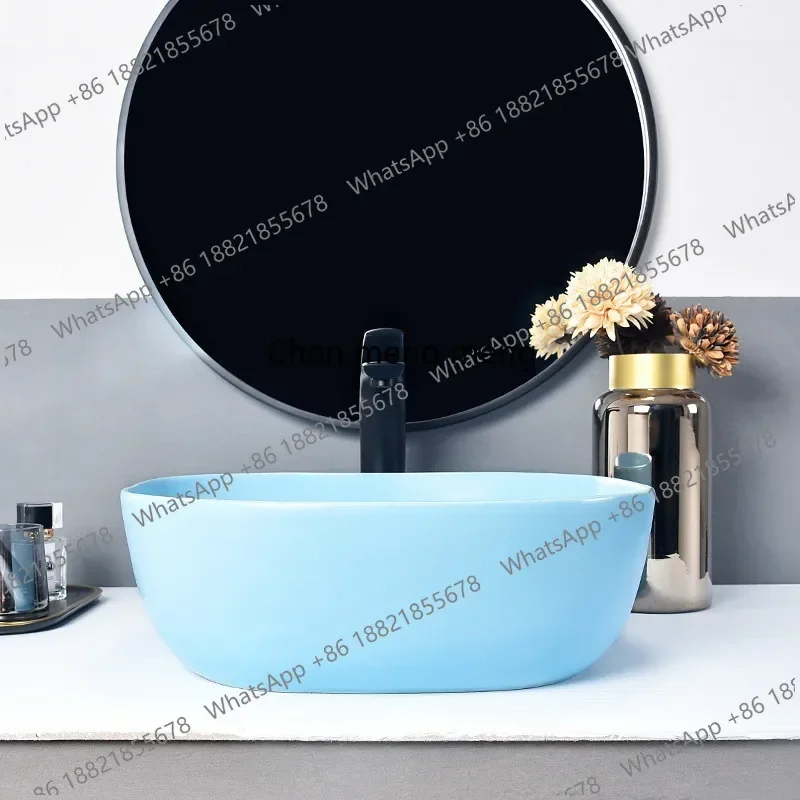NQ52 Great discounts Hotel washbasin, countertop basin, single basin, ceramic art basin, outdoor washbasin, household washbasin,