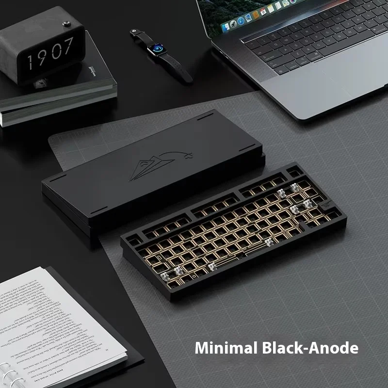 WEIKAV D75 Mechanical Keyboard Kit Tri Mode CNC Aluminum Alloy Gasket Structure Hot Swap RGB Customized Gaming Keyboard Qmk Via