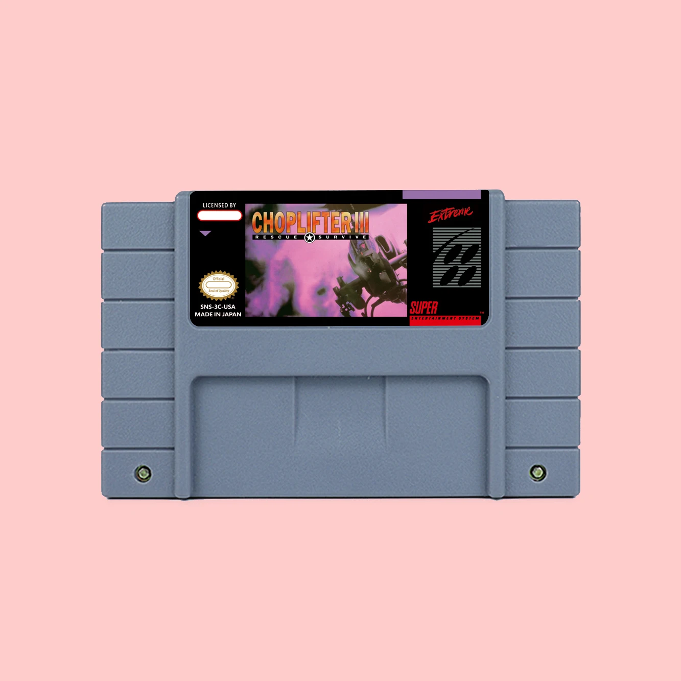 Choplifter III - خرطوشة ألعاب الحركة الإنقاذية لـ SNES 16bit NTSC USA PAL EUR بطاقة وحدات التحكم بالألعاب