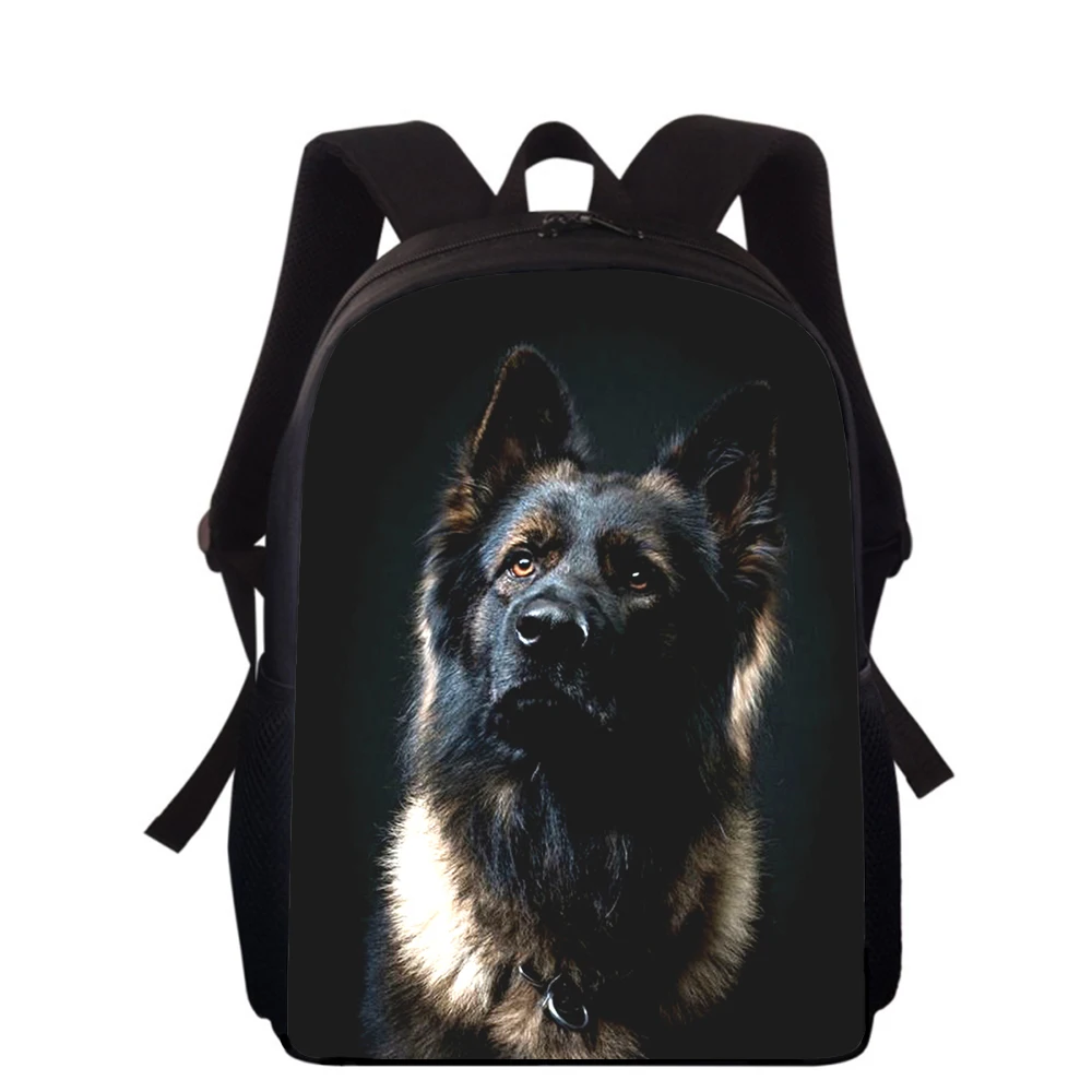 

German Shepherd Dog 16" 3D Print Kids Backpack Primary School Bags for Boys Girls Back Pack Students School Book Bags