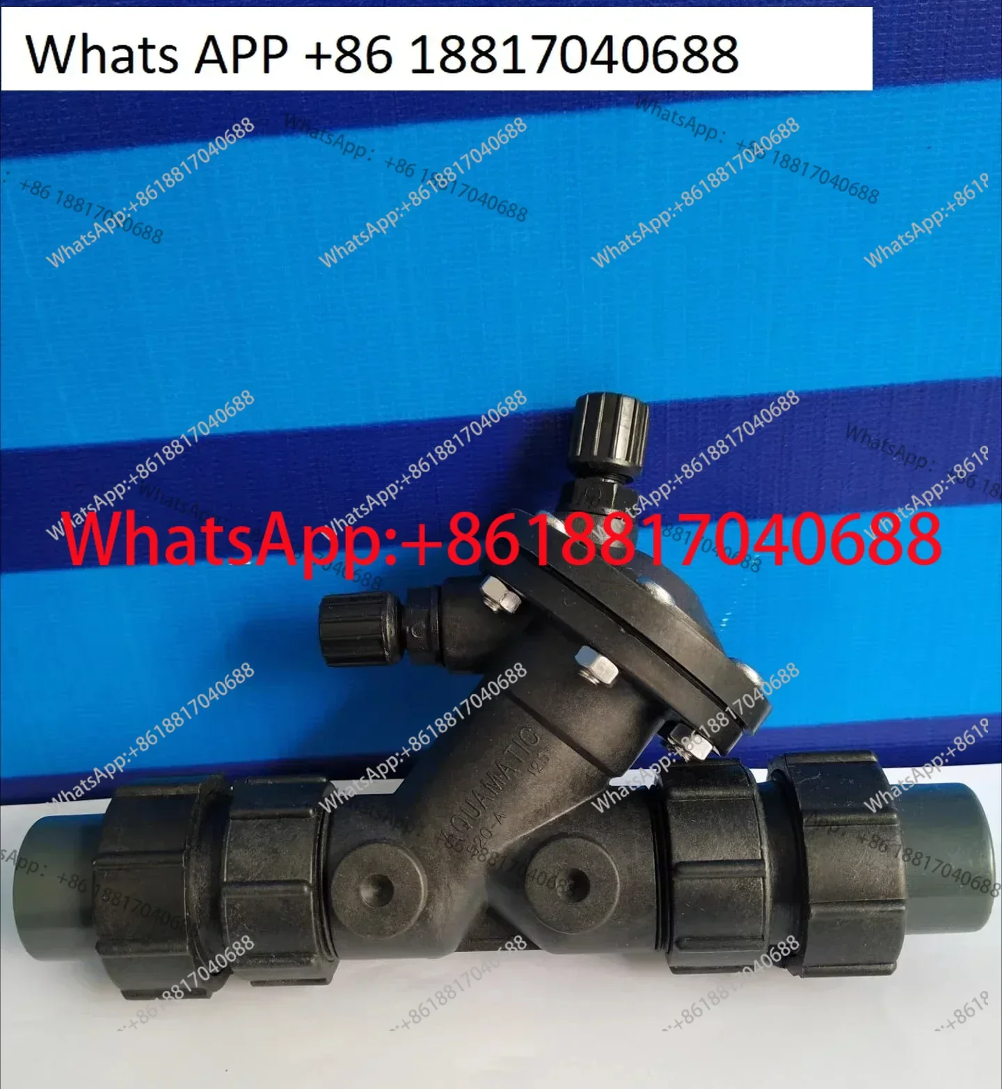 ABS material Jacques Y type K520A-125 double by the order hydraulic pneumatic diaphragm valve