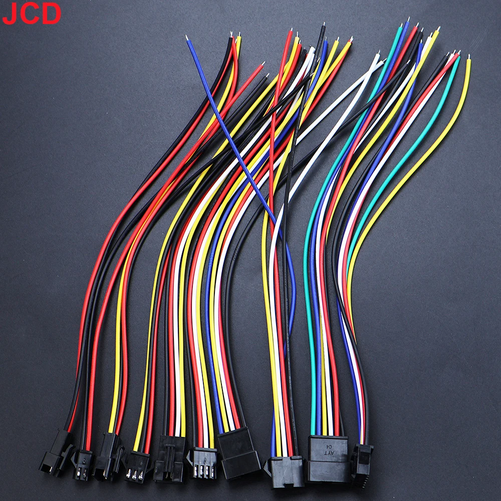 2 3 4 5 6 Pin LED Streifen JST SM Stecker männlich oder weiblich Adapter Stecker JST Stecker Terminal mit 15 cm 22AWG Draht für Lichtleiste – Detail 5