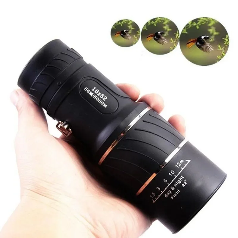 16X52 All-Optical Monocular High Power Night Vision Nitrogen Telescope for Hunting Optic Lens Best Outdoor Spotting Scope
