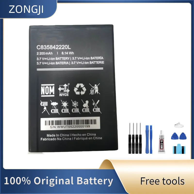 

New Battery 2200mAh C835842220L For BLU C835842220L Replacement Mobile Phone Battery +Tools