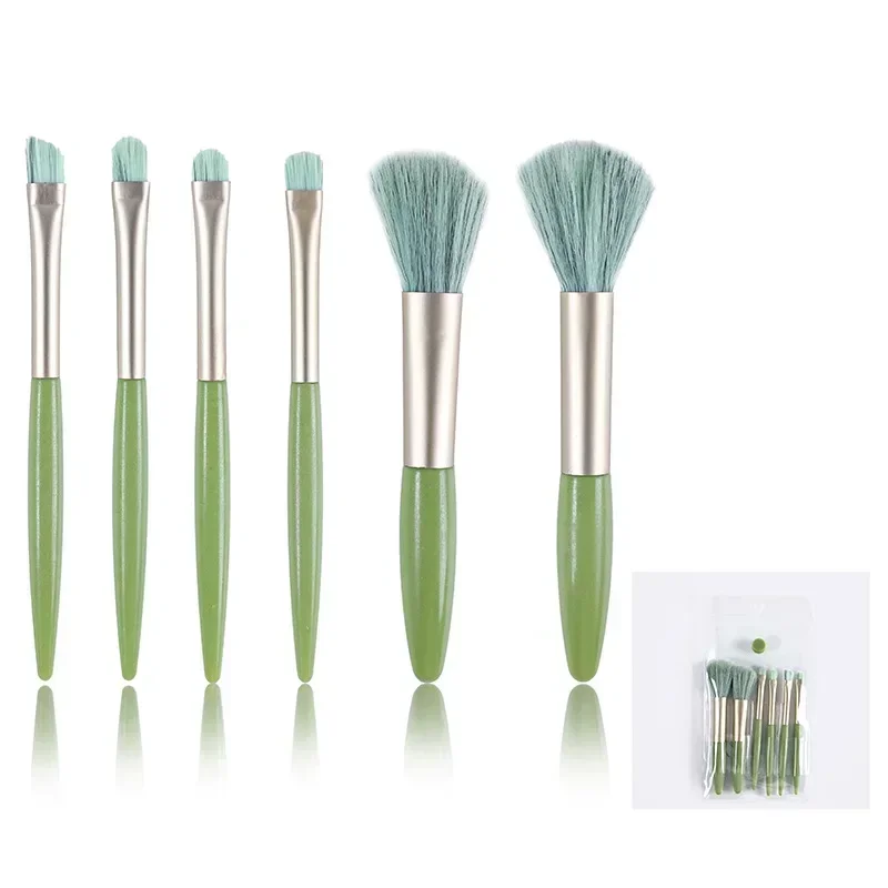 6Pcs/Bag Soft Makeup Brushes Set for Cosmetics Foundation Blush Powder Fluffy Eyeshadow Blending Makeup Brush Beauty Tools Women