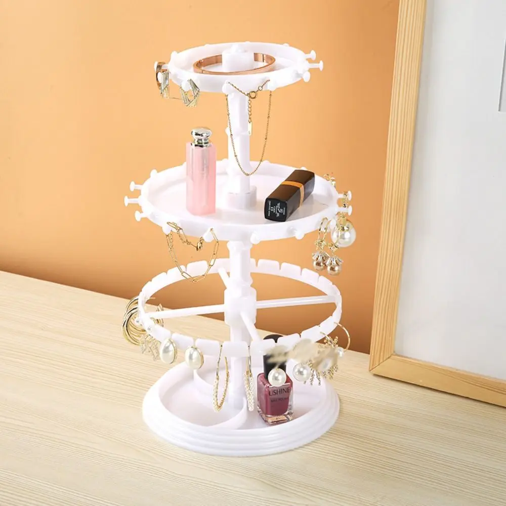 

Jewelry Display Rotating Earring Holder Bracelet Holder Hair Ring Rack Jewelry Display Stand Necklace Display Stand Plastic Disc