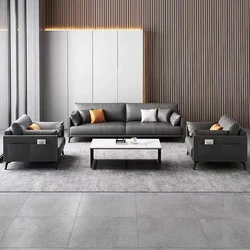 Zitai Sofa de oficina Office Couch Commercial Furniture Reception Lounge Comfortable Office Leather Sofa Set