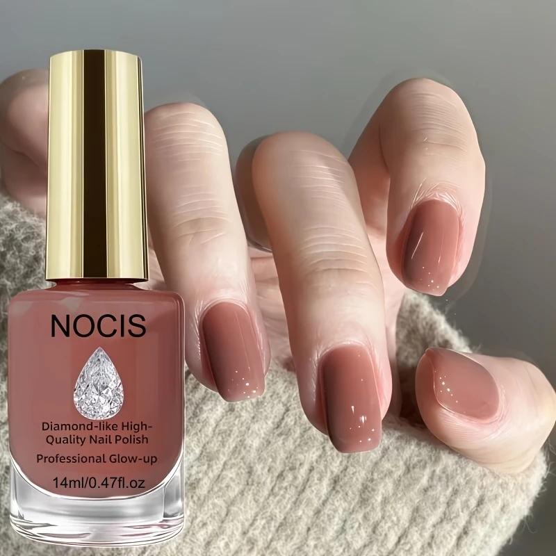 NOCIS 14ml A High-End Red-Brown Nail Polish for Autumn And Winter That Creates a Beautiful Atmosphere, Quick-Drying Nail Art