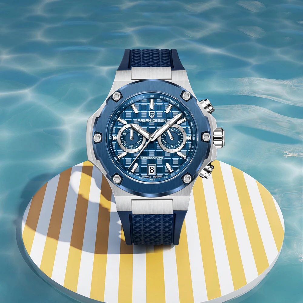 2026 Neue PAGANI DESIGN Herrenuhren Luxus Quarz Chronograph Uhr für Männer AR Saphir Wasserdicht Leuchtend VK64 Herren Geschenkuhr