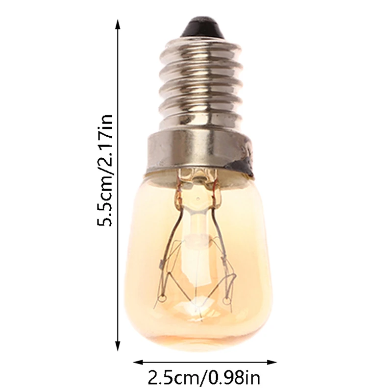 1Pc T25 Oven Bulb AC 220V-240V High Temperature 25W / 300 Degree E14 Oven Toaster Steam Light Bulbs Cooker Hood Lamps