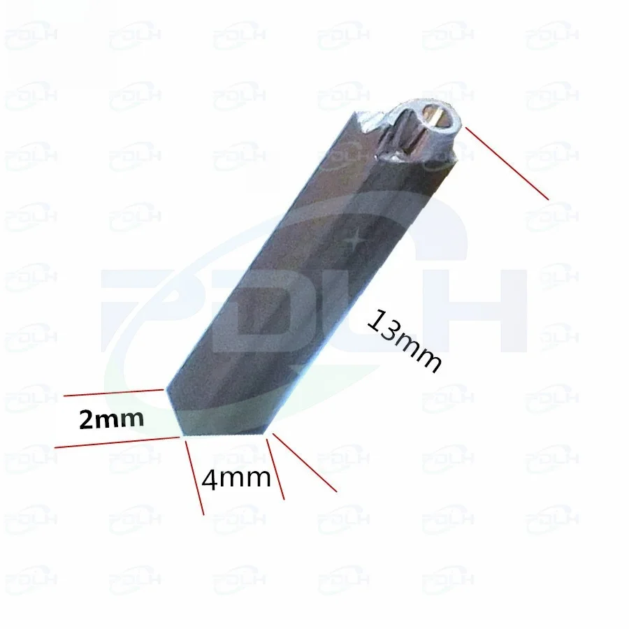 Freeshipping 2*4*13mm Hot Stamping Letters Metal Customize Block Type Size Base 13mm High And 4mm Wide Copper Letters