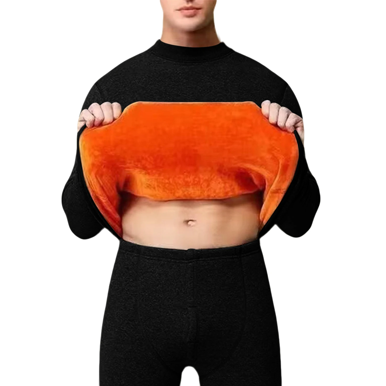 

Комплект термобелья, мужская зимняя утепленная бархатная термоодежда, длинные кальсоны, мужские флисовые комплекты термобелья 2025