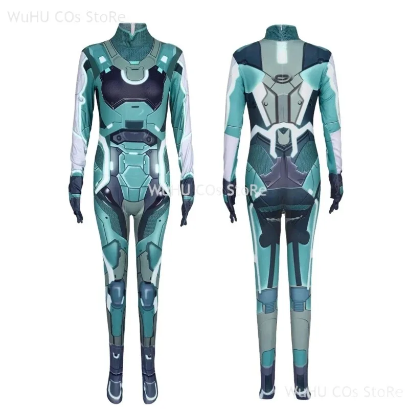 

asdh8@Game Split Fiction Cosplay Jumpsuit Costume Women Clothes Halloween Mio Zoe Friend Roleplay Sexy Bodysuit Party Expo Outfi
