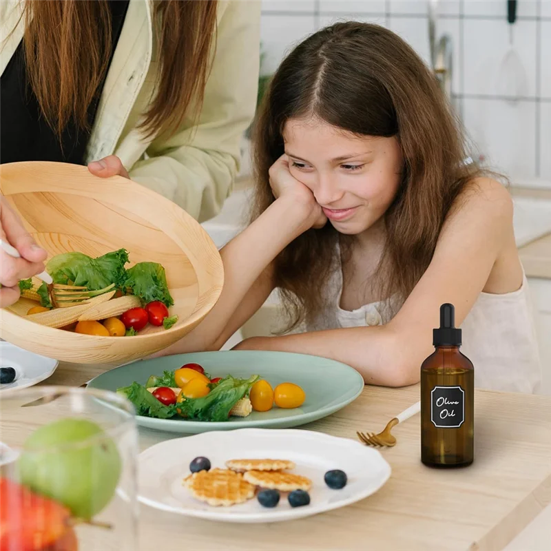 BFYL 24 piezas botella cuentagotas de vidrio ámbar 4 Oz botella cuentagotas ámbar botella cuentagotas con cuentagotas para botellas de tintura a prueba de fugas de aceite