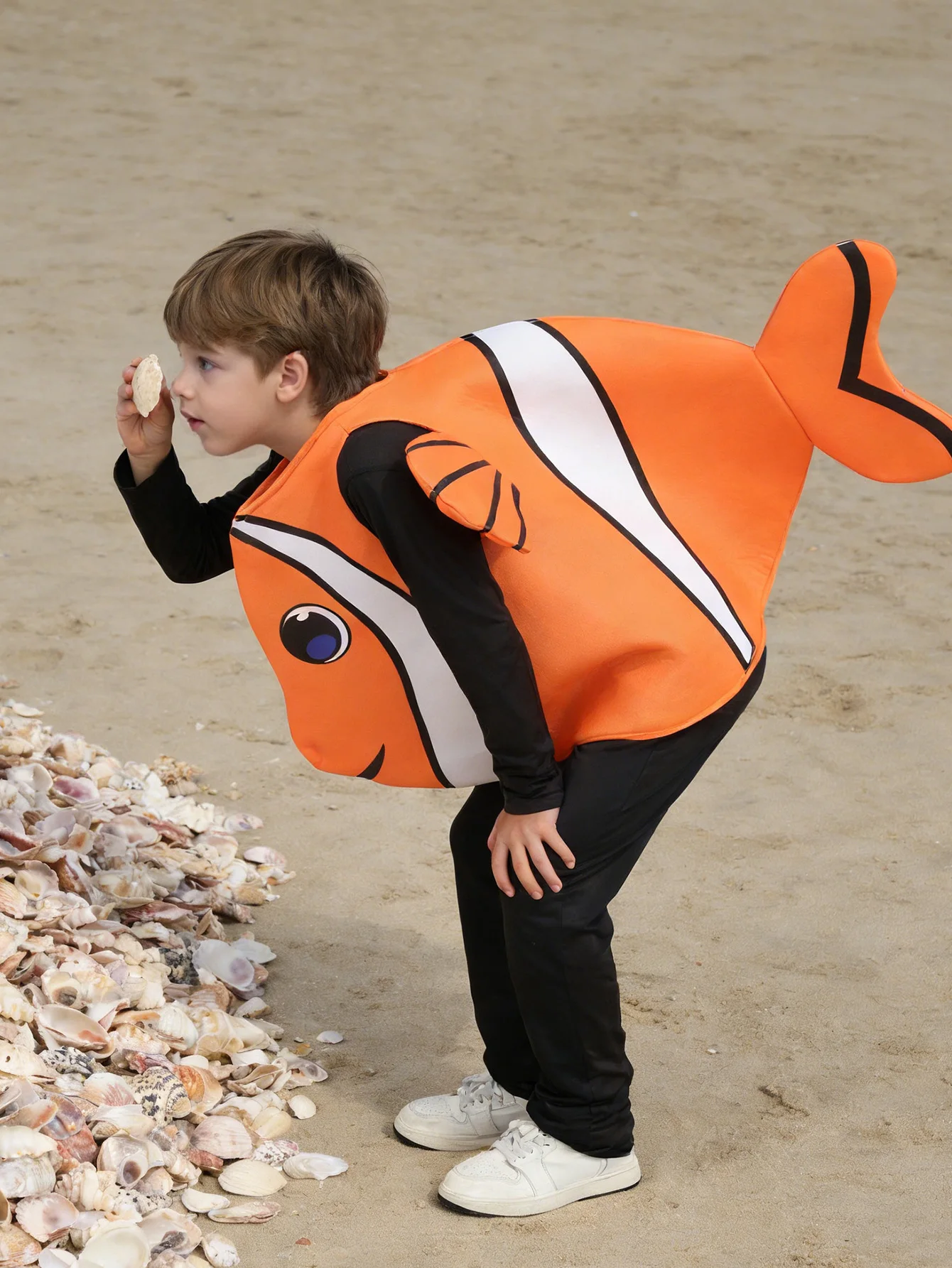 Orange fish sponge dress up costume cute cartoon fish shaped carnival party Halloween Christmas campus performance costume