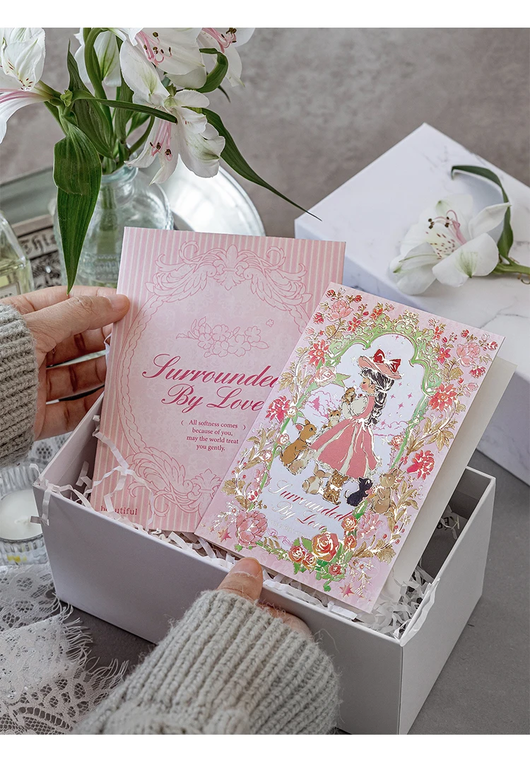 Chaoyu Märchenstadt Grußkarte Hochwertige Kinder-Cartoon-Heilungs-Illustration Geburtstagswünsche Handgeschriebene Karte DIY-Geschenk – Detail 9