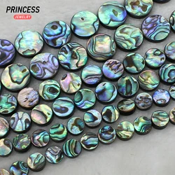 A+++ Natural Abalone Shell Coin Beads 5-10mm Loose Beads for Jewelry Making EarrRing Bracelets DIY Accessories Wholesale