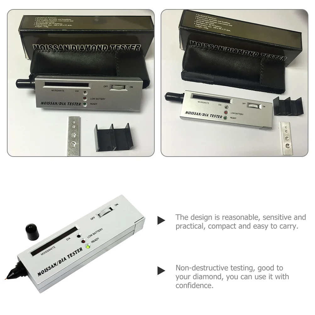 

1 set Diamond Tester Professional With Magnifying Glass High Accuracy Non-Destructive Testing Tool For Gem Gold Detection