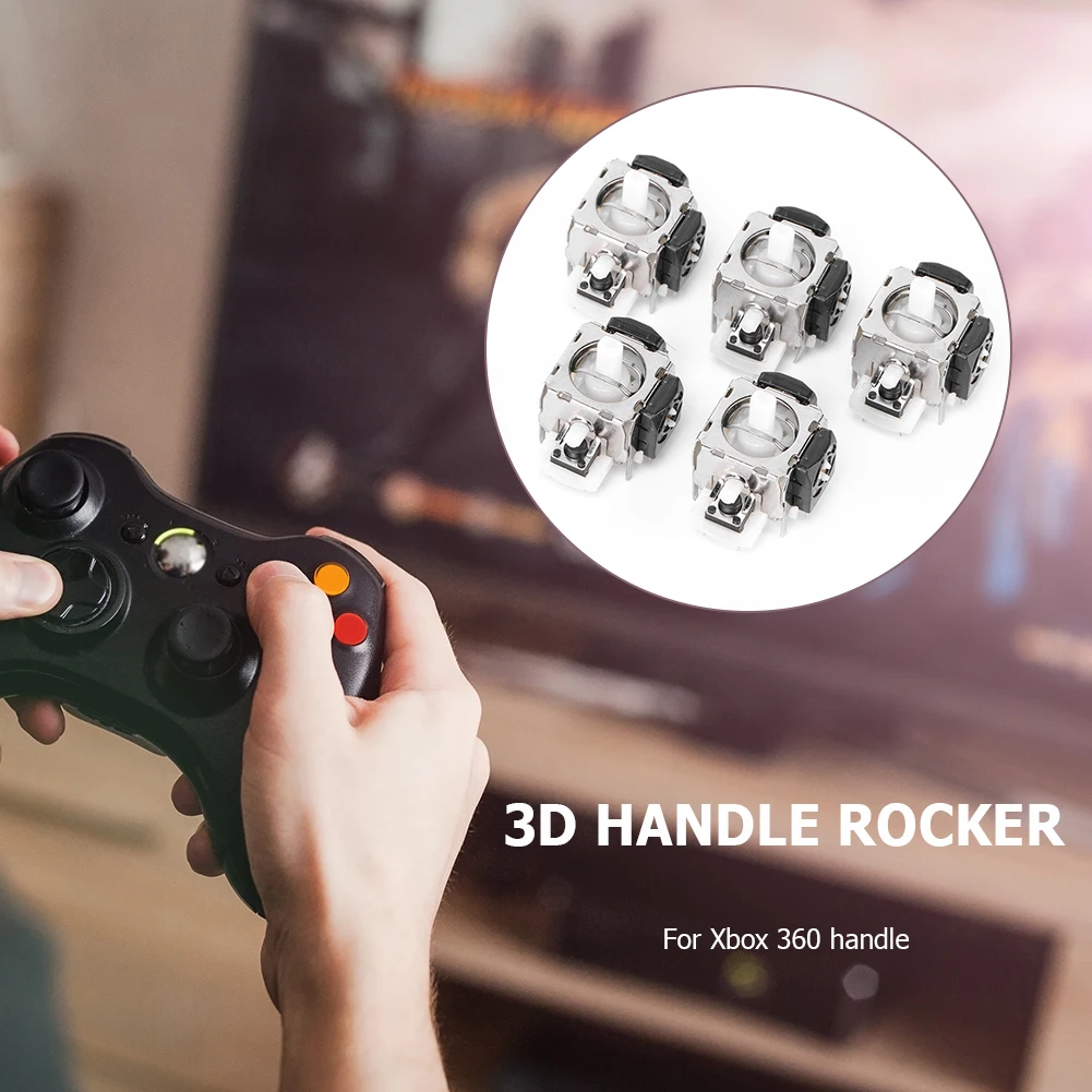 5/10 Stuks 3d Thumb Joystick Rocker Game Handvat Reparatie Onderdelen Voor Xbox 360 Gaming Controller Gamepad 3d Analoge Joystick Module
