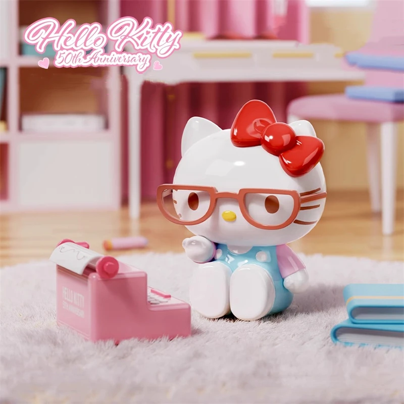 Sanrio Hello Kitty model dagelijks leven serie collectie ornamenten animatie perifere poppen kinderspeelgoed figuren verjaardagscadeautjes