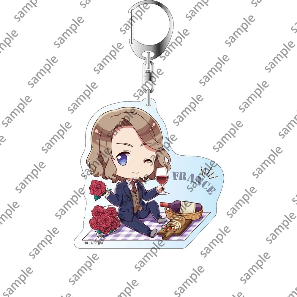 Loen Anime Peripheral Store Hetalia Axis Powers Spain HD Figure Acrylic Keychain Pandent Fans Charm Gifts About 6cm