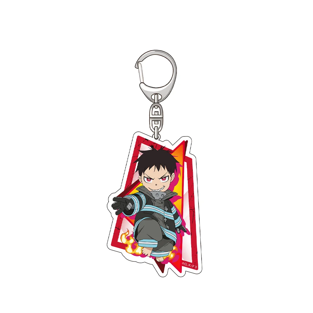 Fire Force Shinra Kusakabe Takehisa Hinawa Kotatsu Tamaki Asa Boiru Akitaru Obi Official Acrylic Keychain Bag pendant Fans Gifts