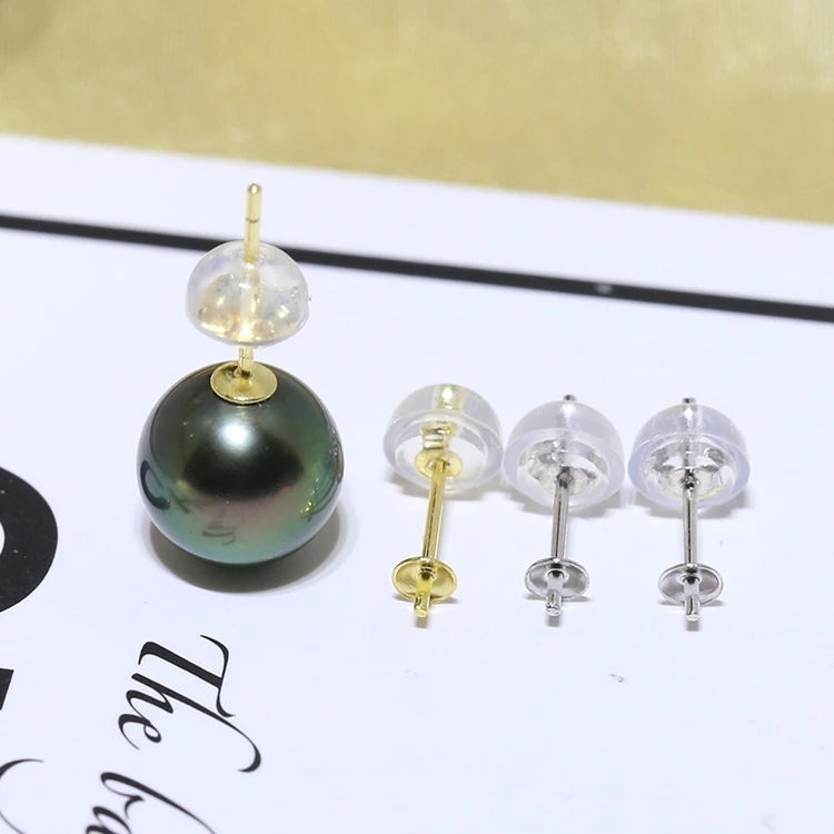 Wholesale HOT 925 Sterling Silver Earrings Findings Settings Base Mountings Parts Mounts for Pearls Agate Coral Beads