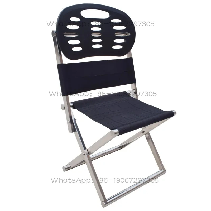 

Medium Thickened Stainless Steel Fishing Chair Folding Portable Mazar Small and Medium Bench