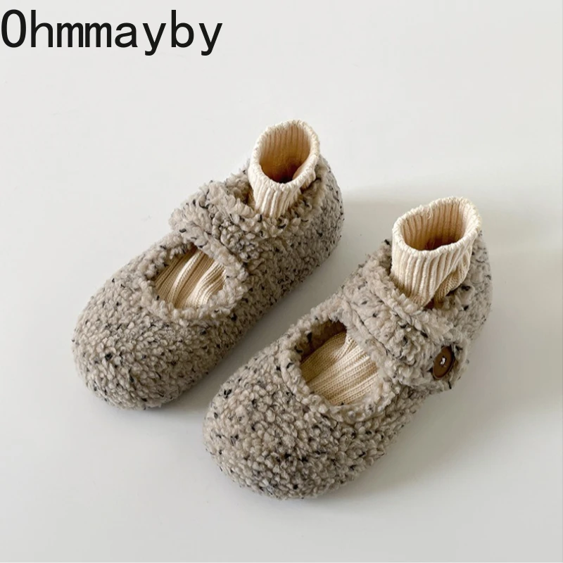 Winter Loafer Shoes Women 2026 New Fur Lining Warm Outdoor Women Snow Shoes Comfortable Female Internal Elevation Shoes