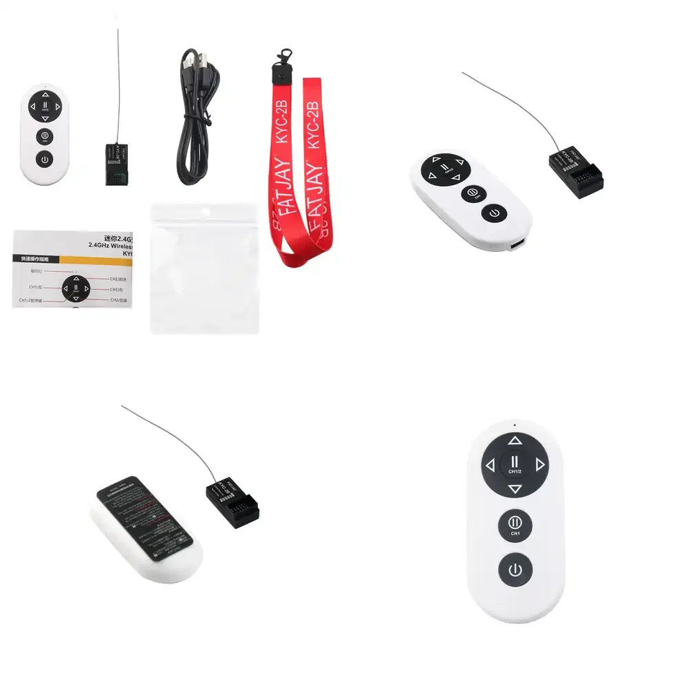 

DD 2.4G Mini Wireless Waterproof RC Parts 4CH Remote Control with Dual Motor Hybrid Mode and Receiver