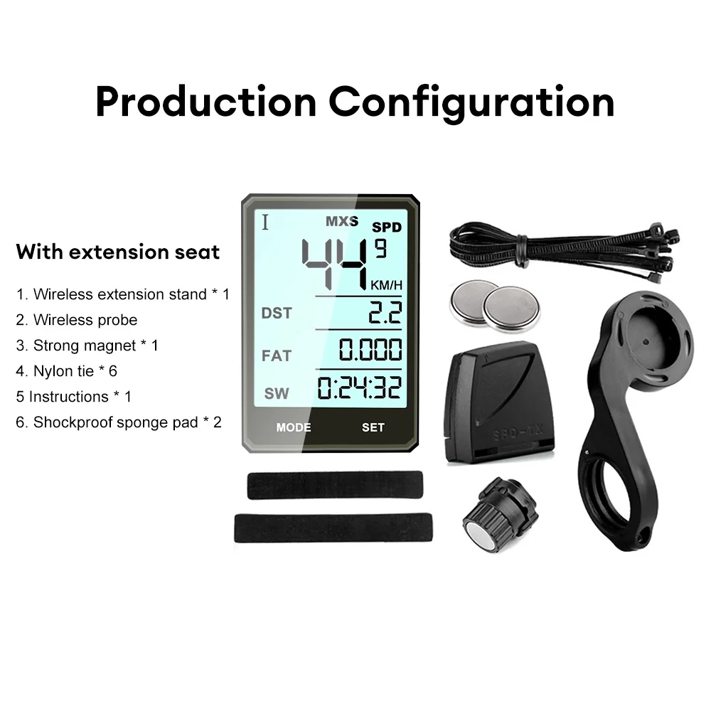 Bicycle Computer Wireless And Wired Waterproof MTB Bike Cycling Digital Odometer Stopwatch Speedometer Bike Accessories