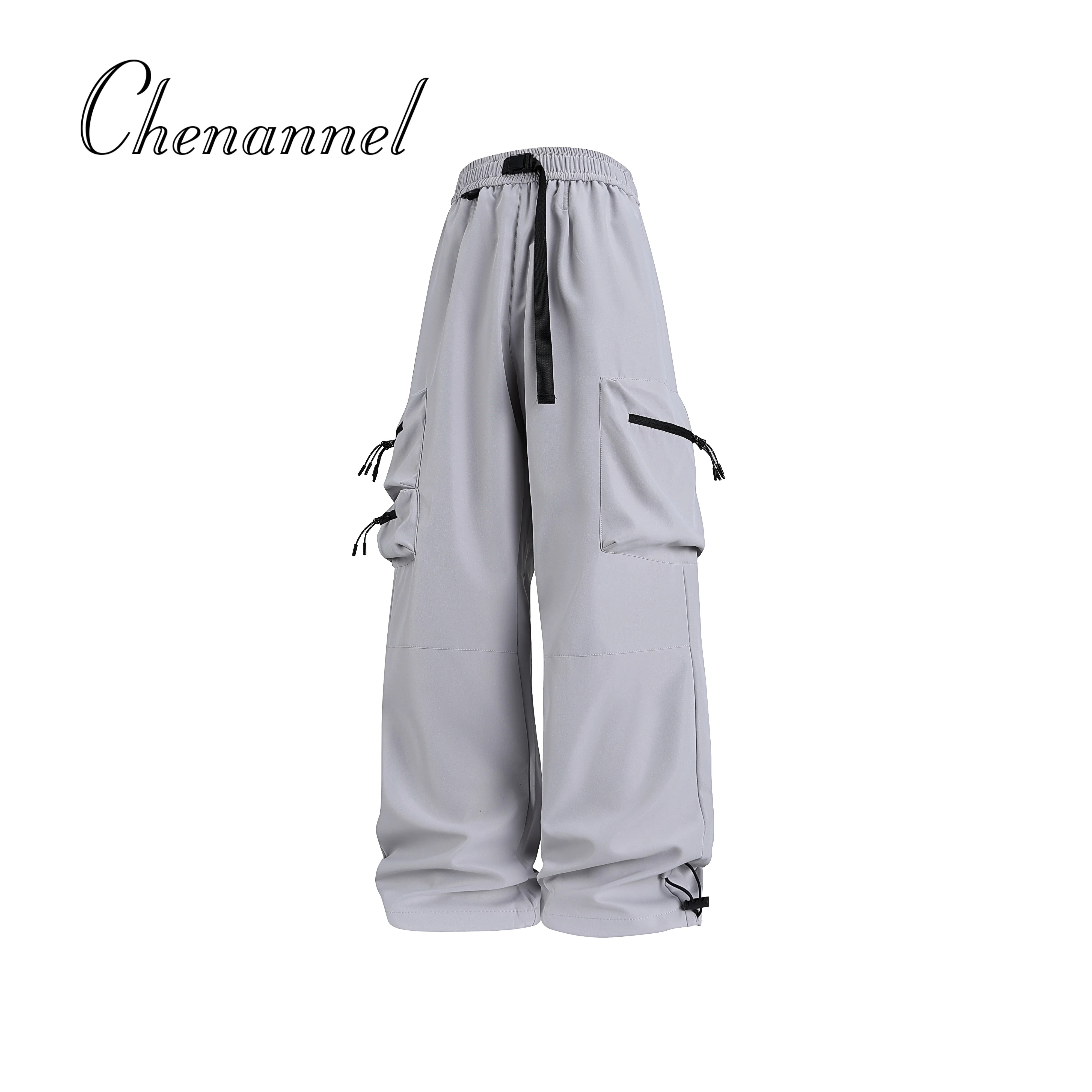 

Осенние модные брендовые широкие повседневные брюки, удлиненная версия, высокие мужские прямые свободные брюки, мужской стиль