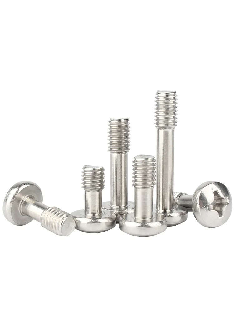 10 Buah M2 M2.5 M3 M4 M5 M6 M8 304 Sekrup Pengunci Pan Baja Tahan Karat Phillips Baut Setengah Ulir Bulat