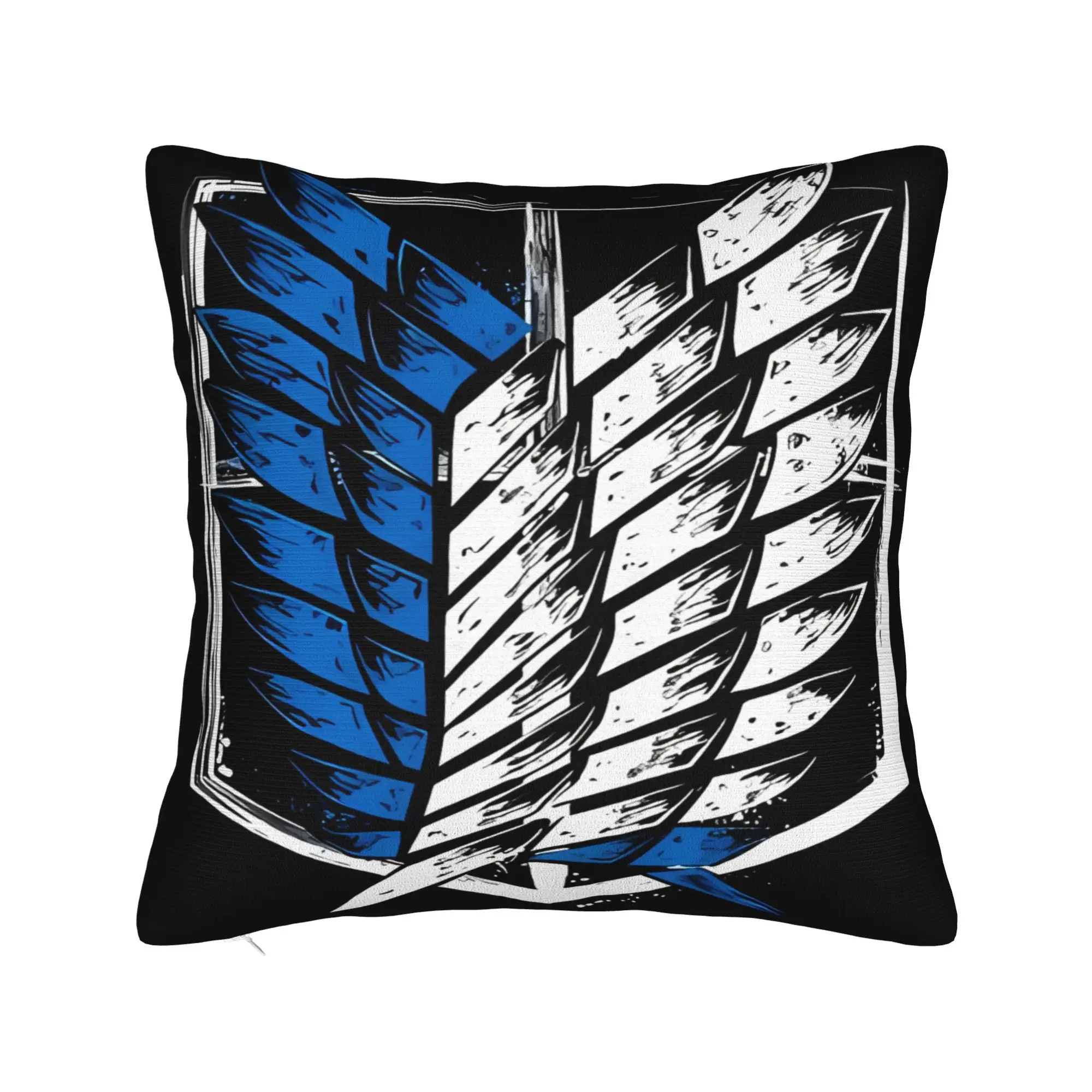 Pillow Case Attacks on Titans Soft  Pillow Cover For Sofa Car Home Decor Funny Pillowcases