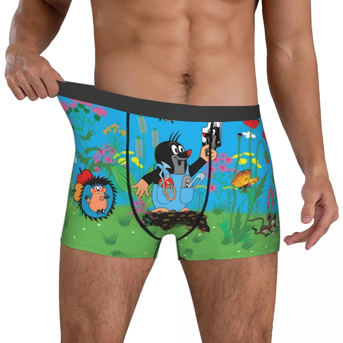 In Mirro The Little Mole Underpants Cotton Panties Man Underwear Ventilate Shorts Boxer Briefs