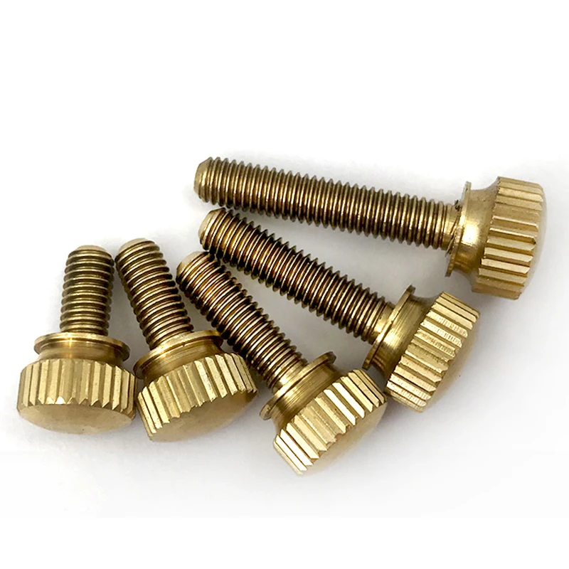 Brass Double Layer with Steps High Head Knurled Hand Screw Double Layer Computer Case Bolts Pure Copper M3 M4 M5 M6 M8 M10