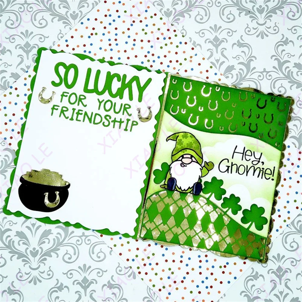 Happy Saint Paddy's Day Word Metal Cutting Dies For 2025 Scrapbooking Paper Making Embossing Card Crafts Die Cut Making Stencil