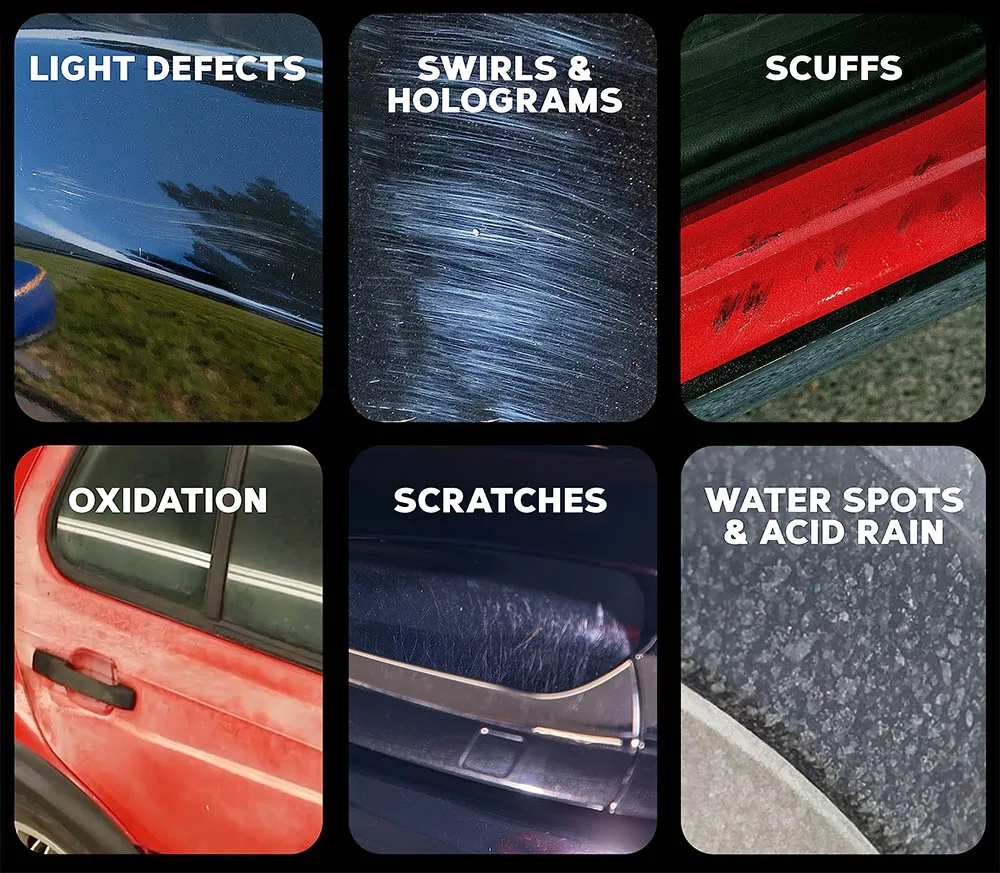ハイドロシャインセラミック 3-in-1 ワックス除去 スワールマーク スクラッチスポット 錆酸化ペイントケア 研磨 カルナバ修理 クリーンプロテクト