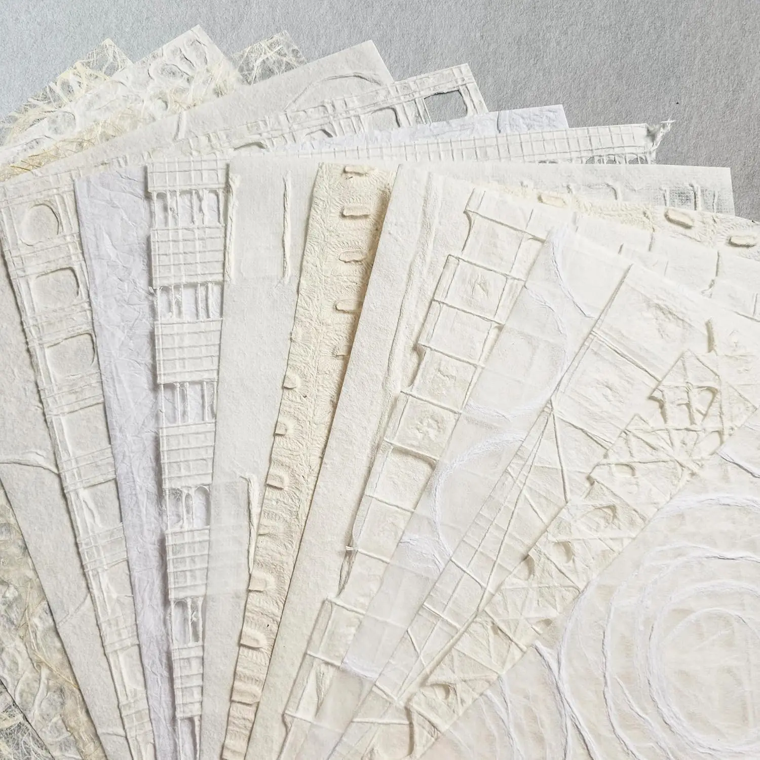 

A4 Texture Treasure Kozo Paper Pack for Collage, Scrapbooking, Mixed Media Art - Acid-Free Mulberry Sheets