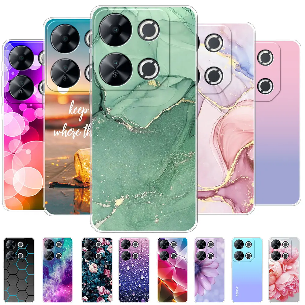 For Itel P65 P671L 2024 Case Back Cover Clear Soft Silicone TPU Phone Case for ITEL P65 P 65 ITELP65 Clear Shockproof New Coque