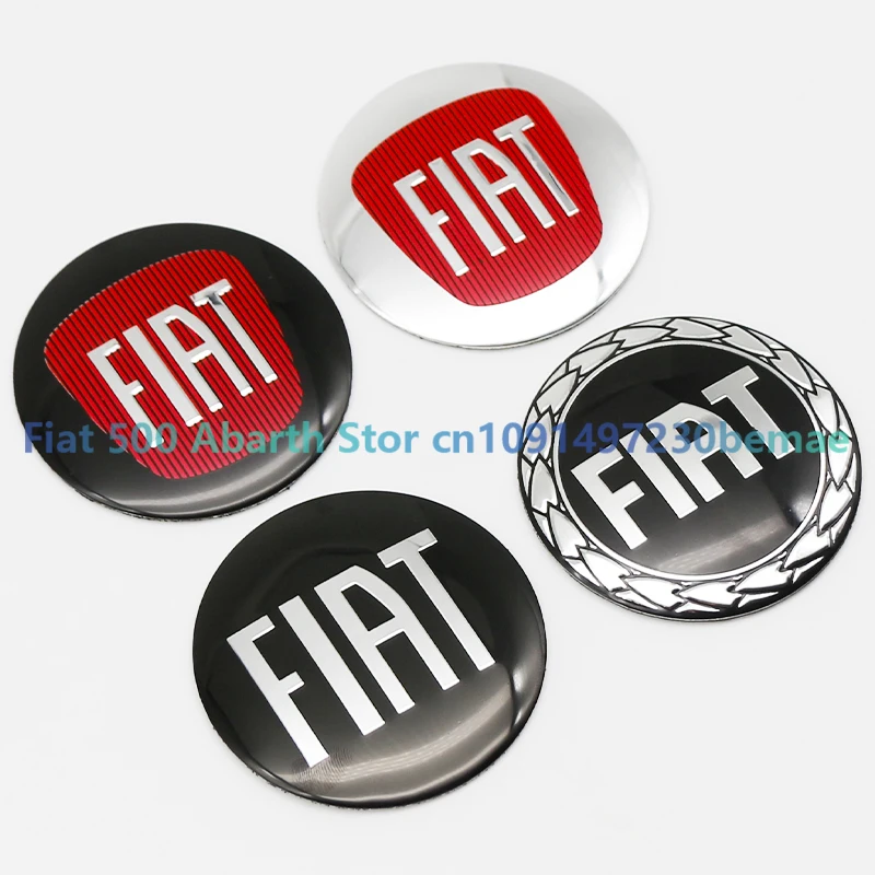 4Pc 56mm Car Wheel Center Hub Cap Stickers Auto Rim Cover Emblem Badge Fo FIAT Astra Grande Punto 500 Tipo UNO Panda Freemont