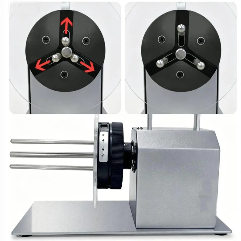 V5pro Electric Label Rewinder Adjustable Speed Synchronized Tension Control for Barcode Labels