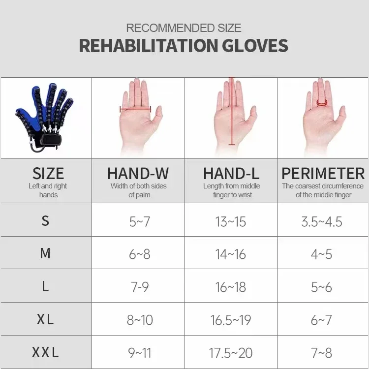 super september automatic trainer  electric  finger glove stroke hemiplegia rehabilitation robot gloves