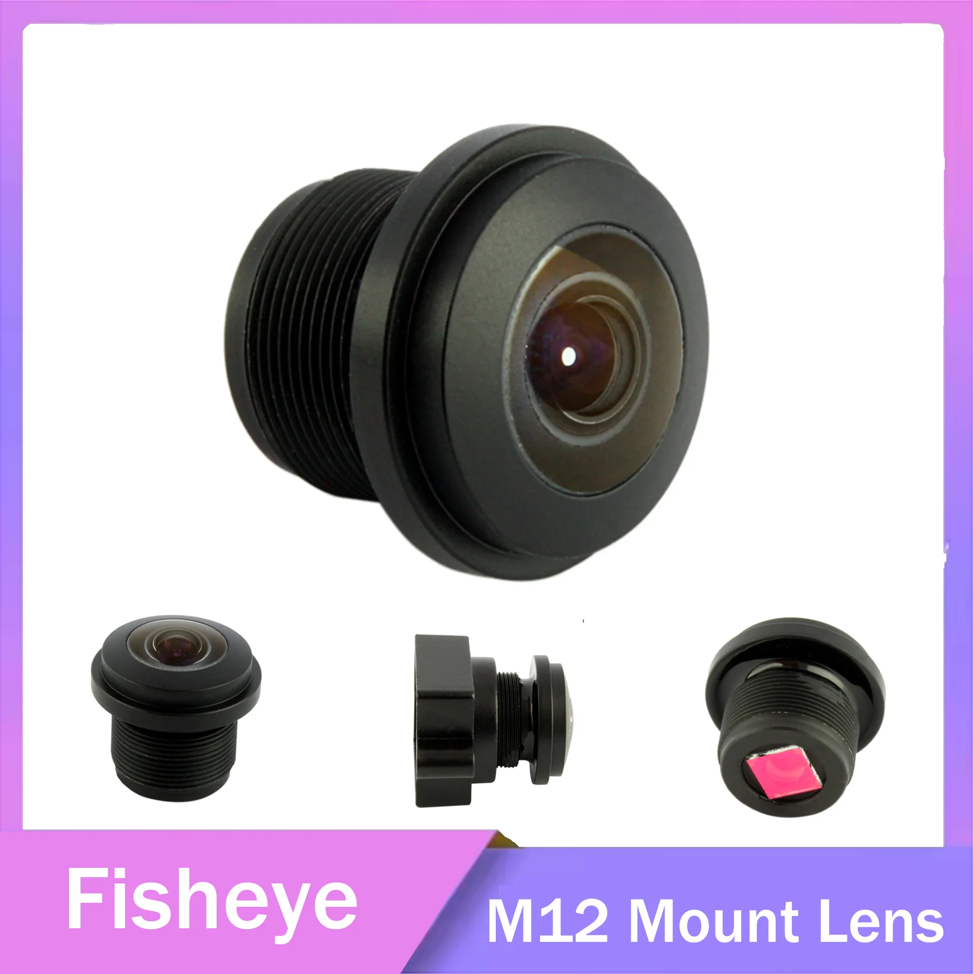 

ELP Fisheye Lens Wide Angle 180 Degree Camera with M12 Mount CCTV Lens 720P 1080P 2K 4K Security Cameras with 650nm IR Filter