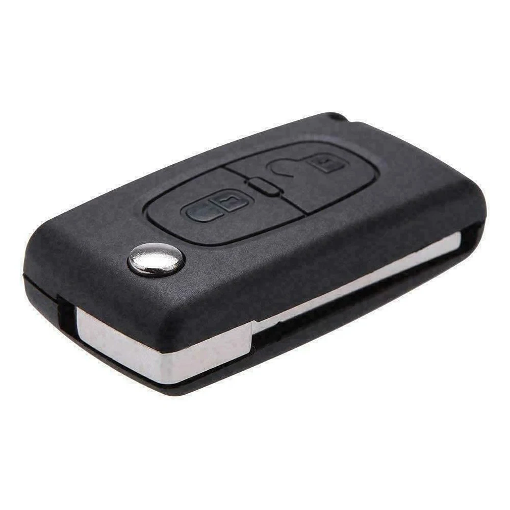 Car Key Case Shell for Citroen C3 C4 C2 C5 C6 C8 CTriomphe CQuatre Xsara Picasso ... 2 Button Flip Replace Vehicle Remote Fob