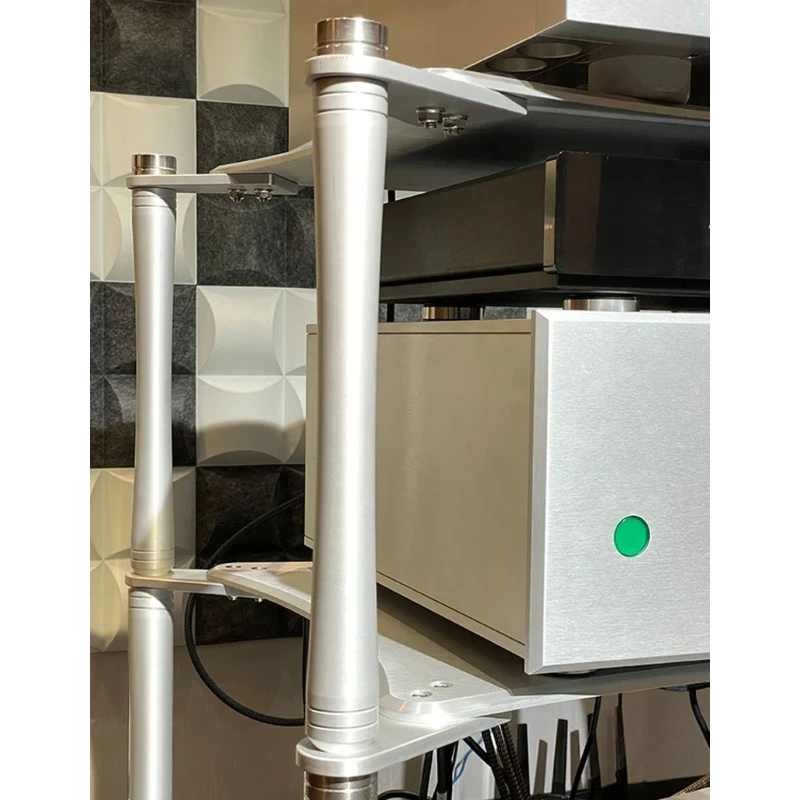 Audio Speaker Amplifier Bracket Cabinet DAC Frame Rack Steel Column Aluminum Equipment Shock Absorber Tripod Shelf Foot