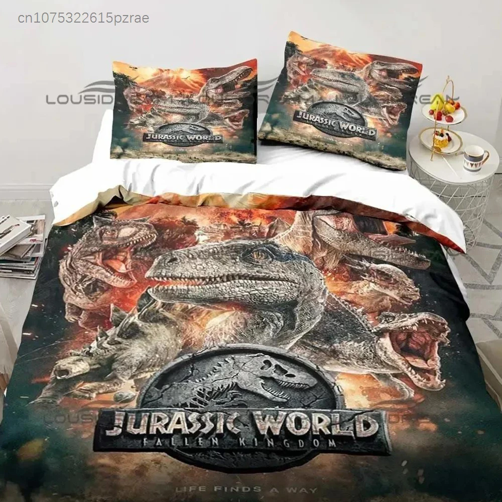 Jurassic Park Bedding Dinasours Twin Bedding Set Duvet Cover Sheet Printed Pillowcase Bed Full Queen King Size Comforter Bedroom