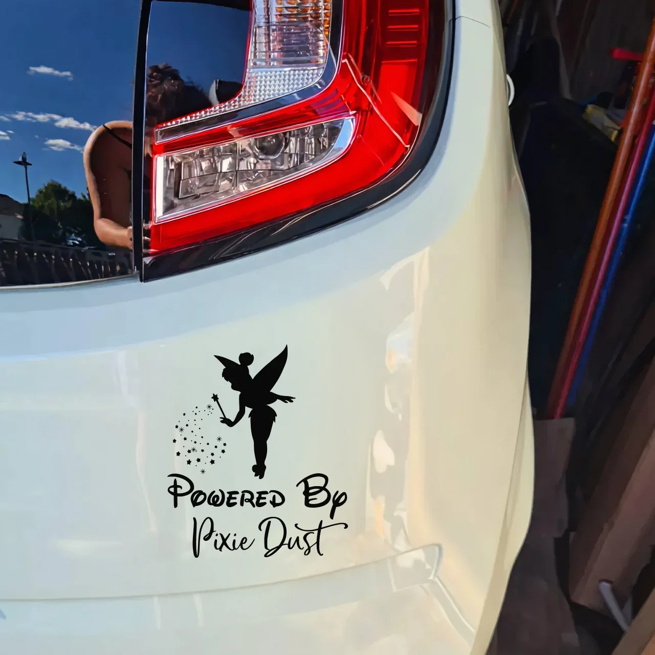 Magic Fairy Powered By Pixie Dust Car Stickers Vinyl Decals Rear Window Decor